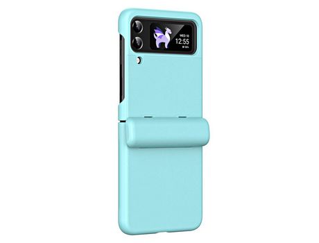 Funda para Samsung Galaxy Z Flip 4 5G Piel Sintética Verde