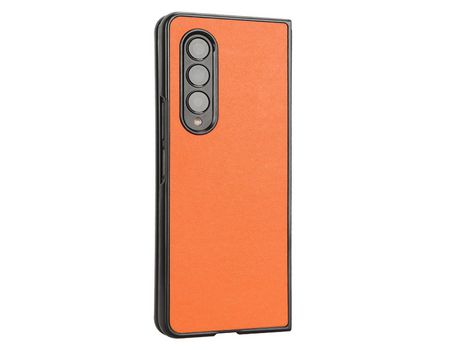 Funda para Samsung Galaxy Z Fold 4 5G Piel Sintética Naranja