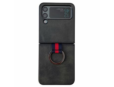 Funda para Samsung Galaxy Z Flip 4 5G Piel Sintética Negro