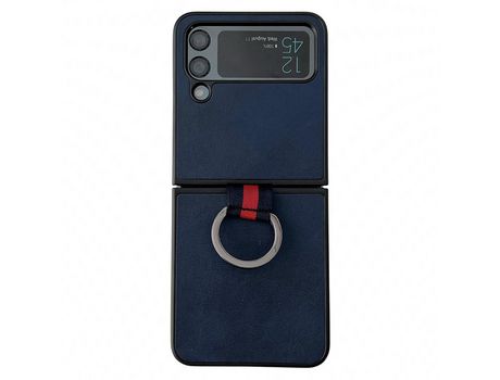 Funda para Samsung Galaxy Z Flip 4 5G Piel Sintética Azul