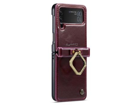 Funda para Samsung Galaxy Z Flip 4 5G Piel Sintética Rojo