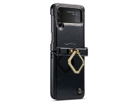 Funda para Samsung Galaxy Z Flip 4 5G Piel Sintética Negro