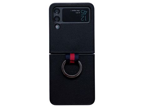Funda para Samsung Galaxy Z Flip 4 5G Piel Sintética Negro