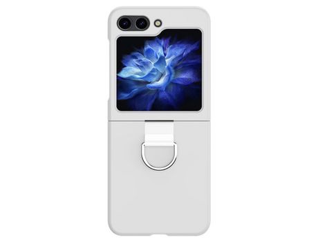 Funda para Samsung Galaxy Z Flip 5 5G Piel Sintética Blanco