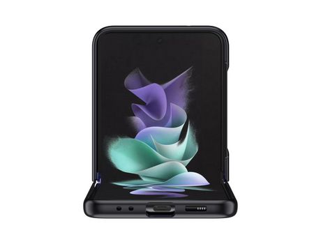 Funda para Samsung Galaxy Z Flip 4 5G Piel Sintética Negro