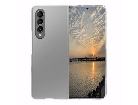 Funda para Samsung Galaxy Z Fold 3 5G Piel Sintética Transparente