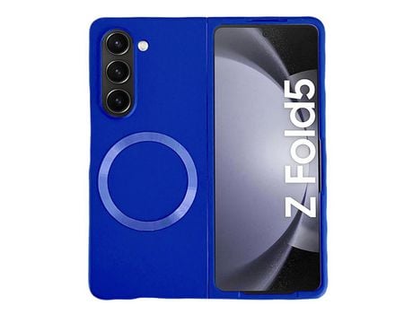Funda para Samsung Galaxy Z Fold 5 5G Piel Sintética Azul