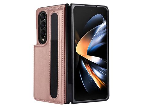 Funda para Samsung Galaxy Z Fold 4 5G Piel Sintética Rosa