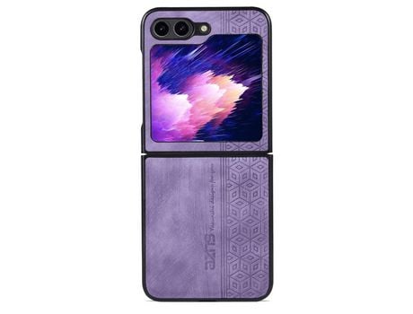 Funda para Samsung Galaxy Z Flip 5 5G AZNS Piel Sintética Morado