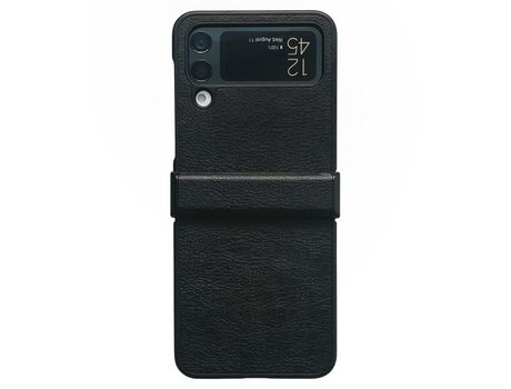 Funda para Samsung Galaxy Z Flip 4 5G Piel Sintética Negro