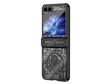 Funda para Samsung Galaxy Z Flip 5 5G Piel Sintética Negro