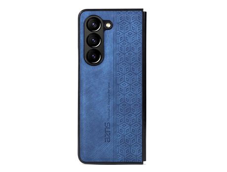 Funda para Samsung Galaxy Z Fold 5 5G AZNS Piel Sintética Azul