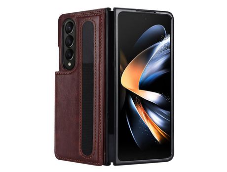Funda para Samsung Galaxy Z Fold 4 5G Piel Sintética Marrón