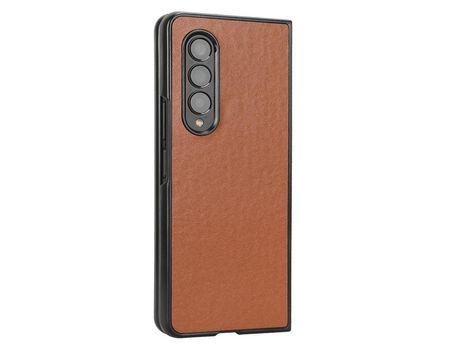 Funda para Samsung Galaxy Z Fold 3 5G Piel Sintética Marrón