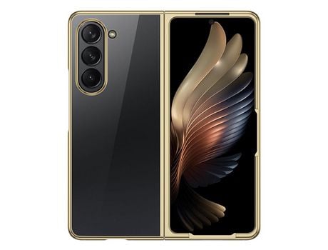 Funda para Samsung Galaxy Z Fold 5 5G Piel Sintética Dorado