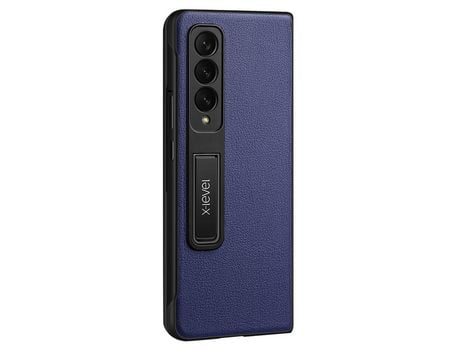 Funda para Samsung Galaxy Z Fold 4 5G X-LEVEL Piel Sintética Azul