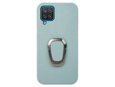 Funda para Samsung Galaxy A12 Piel Sintética Azul