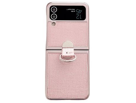 Funda para Samsung Galaxy Z Flip 4 5G Piel Sintética Rosa