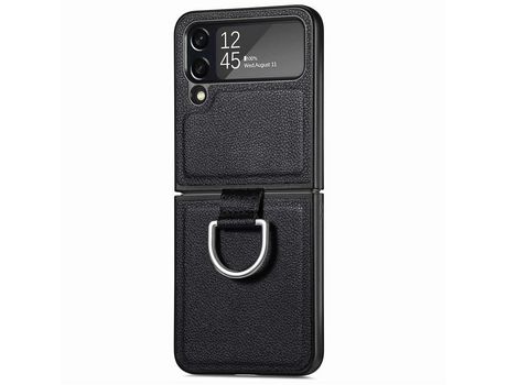 Funda para Samsung Galaxy Z Flip 4 5G Piel Sintética Negro
