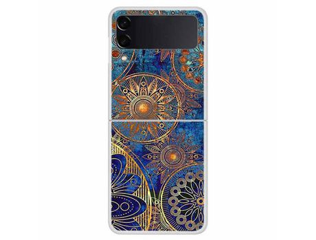 Funda para Samsung Galaxy Z Flip 4 5G Piel Sintética Dorado