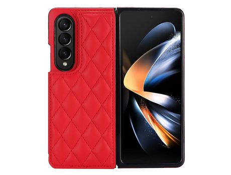 Funda para Samsung Galaxy Z Fold 4 5G Piel Sintética Rojo