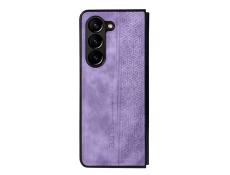Funda para Samsung Galaxy Z Fold 5 5G AZNS Piel Sintética Morado