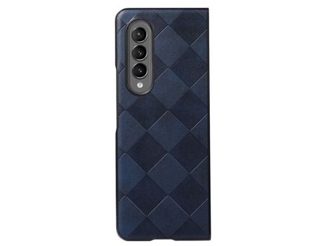 Funda para Samsung Galaxy Z Fold 4 5G Piel Sintética Azul