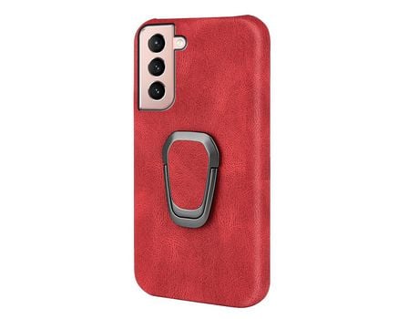 Funda para Samsung Galaxy S21 5G/S21+ Piel Sintética Rojo