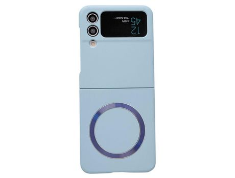 Funda para Samsung Galaxy Z Flip 3 5G Piel Sintética Azul
