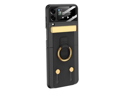 Funda para Samsung Galaxy Z Flip 4 5G GKK Piel Sintética Negro