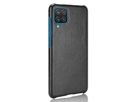 Funda para Samsung Galaxy A12 Piel Sintética Negro