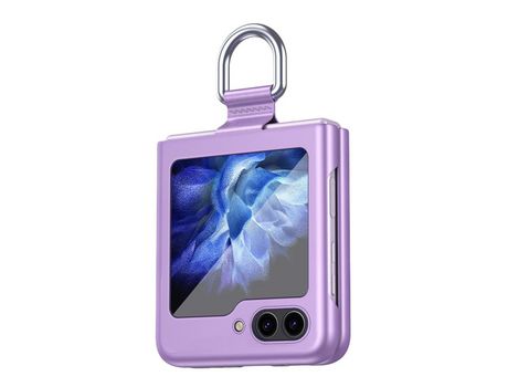 Funda para Samsung Galaxy Z Flip 5 5G Piel Sintética Morado