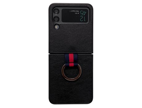 Funda para Samsung Galaxy Z Flip 4 5G Piel Sintética Negro