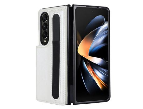 Funda para Samsung Galaxy Z Fold 4 5G Piel Sintética Blanco