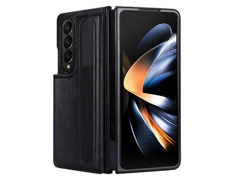 Funda para Samsung Galaxy Z Fold 4 5G Piel Sintética Negro