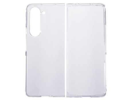 Funda para Samsung Galaxy Z Fold 5 5G Piel Sintética Transparente