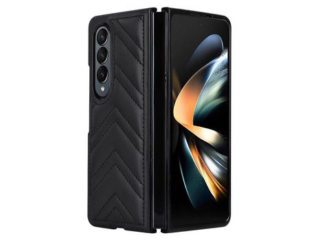 Funda para Samsung Galaxy Z Fold 4 5G Piel Sintética Negro