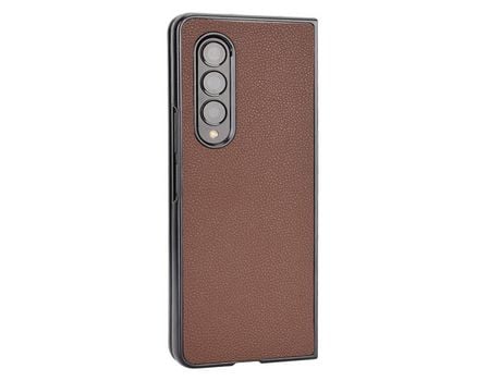 Funda para Samsung Galaxy Z Fold 3 5G Piel Sintética Marrón