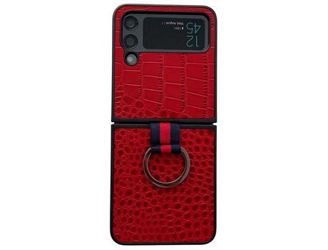Funda para Samsung Galaxy Z Flip 4 5G Piel Sintética Rojo