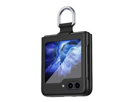 Funda para Samsung Galaxy Z Flip 5 5G Piel Sintética Negro