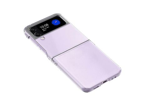 Funda para Samsung Galaxy Z Flip 4 5G Piel Sintética Transparente
