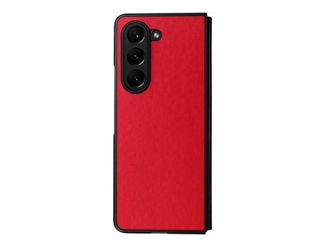 Funda para Samsung Galaxy Z Fold 5 5G Piel Sintética Rojo