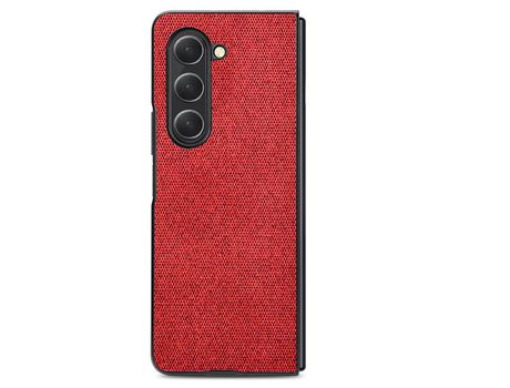 Funda para Samsung Galaxy Z Fold 5 5G Piel Sintética Rojo