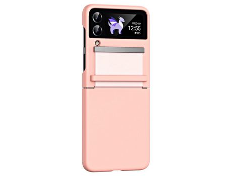 Funda para Samsung Galaxy Z Flip 3 5G Piel Sintética Rosa
