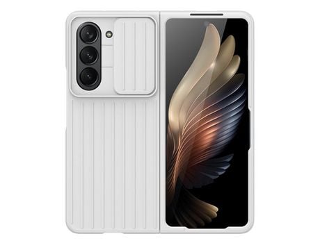 Funda para Samsung Galaxy Z Fold 5 5G Piel Sintética Blanco