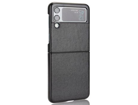 Funda para Samsung Galaxy Z Flip 3 5G Piel Sintética Negro