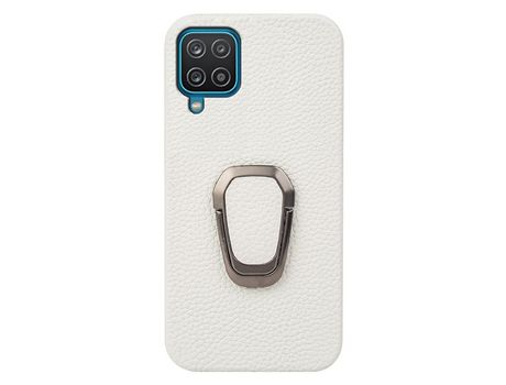 Funda para Samsung Galaxy A12 Piel Sintética Blanco