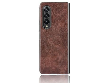 Funda para Samsung Galaxy Z Fold 3 5G Piel Sintética Marrón