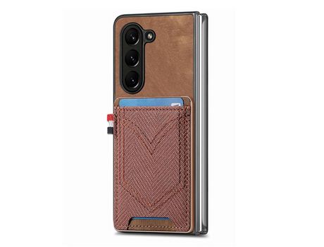 Funda para Samsung Galaxy Z Fold 5 5G JUNSUNMAY Marrón