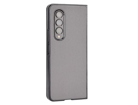 Funda para Samsung Galaxy Z Fold 4 5G Piel Sintética Gris